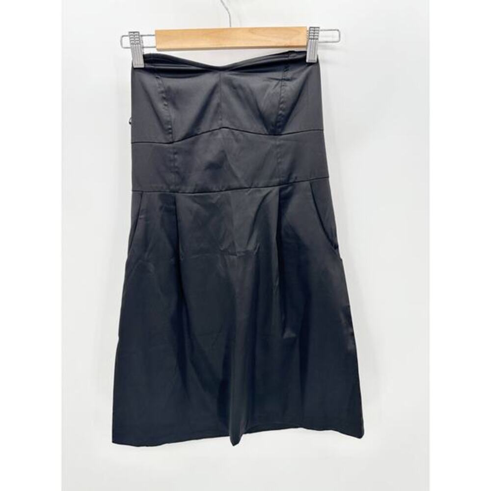Urban Outfitters Black Mini Strapless Dress Sz S Cocktail‎ Date Night Edgy Clean